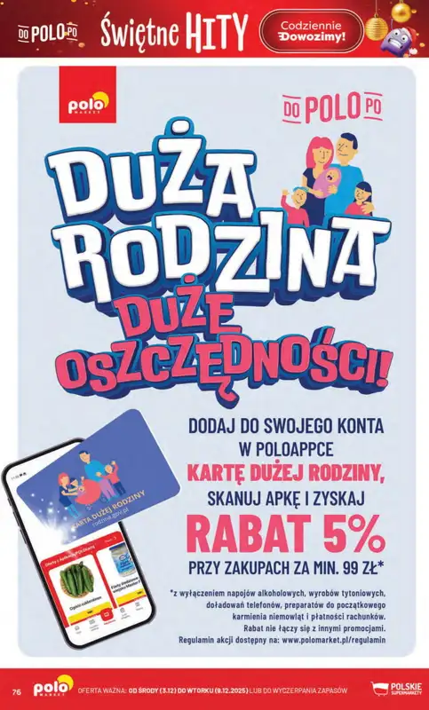 POLOmarket - gazetka promocyjna Gazetka od środy 03.12 do wtorku 09.12 - strona 76