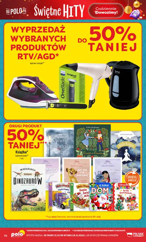 POLOmarket - gazetka promocyjna Gazetka od środy 03.12 do wtorku 09.12 - strona 70