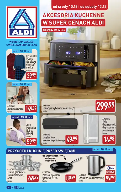 Aldi - gazetka promocyjna Aldi ma to coś! od środy 10.12 do niedzieli 14.12