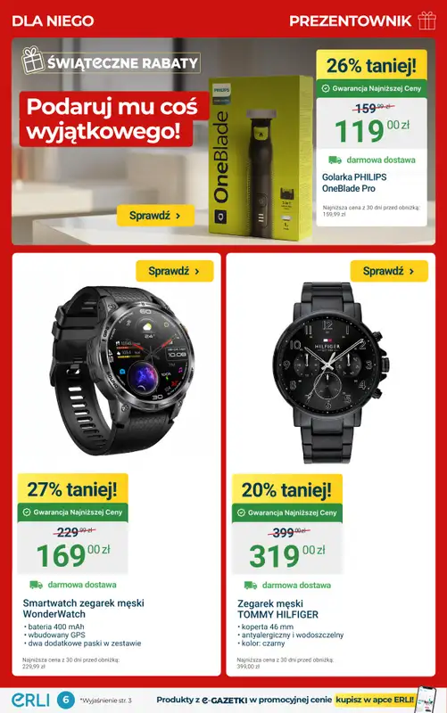 Erli - gazetka promocyjna Prezentownik – najlepsze promocje na Święta! od środy 03.12 do niedzieli 07.12 - strona 6