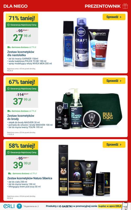 Erli - gazetka promocyjna Prezentownik – najlepsze promocje na Święta! od środy 03.12 do niedzieli 07.12 - strona 7