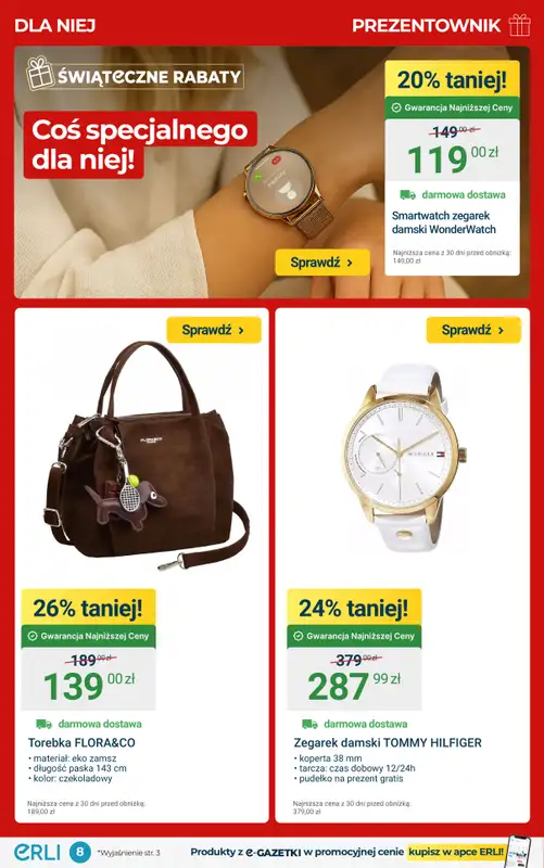 Erli - gazetka promocyjna Prezentownik – najlepsze promocje na Święta! od środy 03.12 do niedzieli 07.12 - strona 8