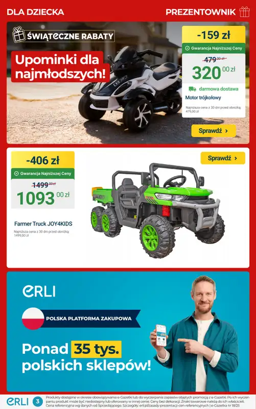 Erli - gazetka promocyjna Prezentownik – najlepsze promocje na Święta! od środy 03.12 do niedzieli 07.12 - strona 3