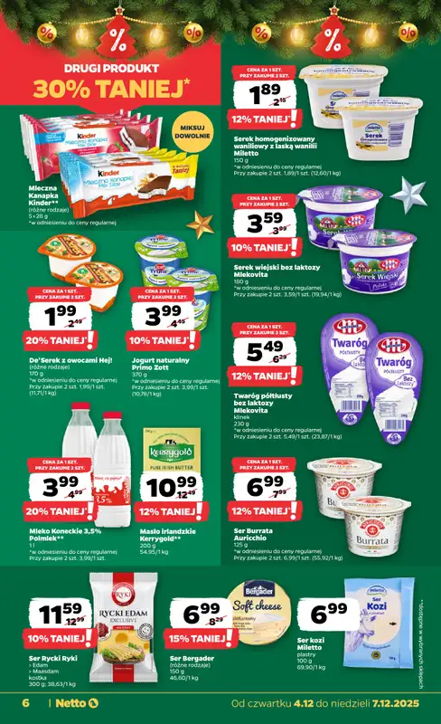 Netto - gazetka promocyjna Gazetka Spożywcza od czwartku 04.12 do niedzieli 07.12 - strona 6