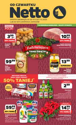 Netto - gazetka promocyjna Gazetka Spożywcza od czwartku 04.12 do niedzieli 07.12