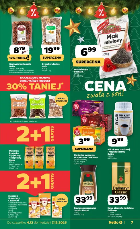Netto - gazetka promocyjna Gazetka Spożywcza od czwartku 04.12 do niedzieli 07.12 - strona 7