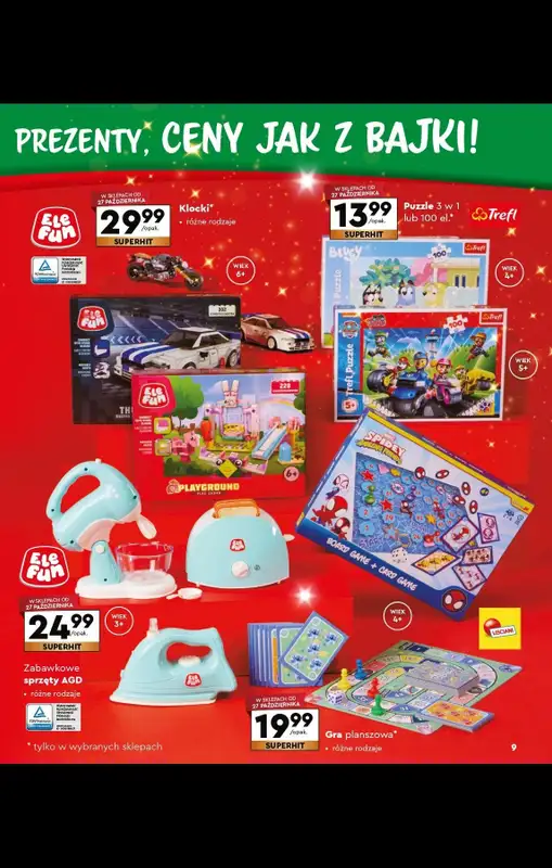 Biedronka - gazetka promocyjna Katalog Kraina zabawek od poniedziałku 03.11 do wtorku 23.12 - strona 9