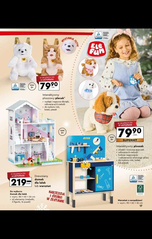 Biedronka - gazetka promocyjna Katalog Kraina zabawek od poniedziałku 03.11 do wtorku 23.12 - strona 17