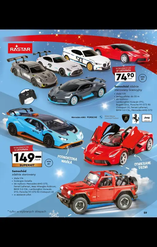 Biedronka - gazetka promocyjna Katalog Kraina zabawek od poniedziałku 03.11 do wtorku 23.12 - strona 59