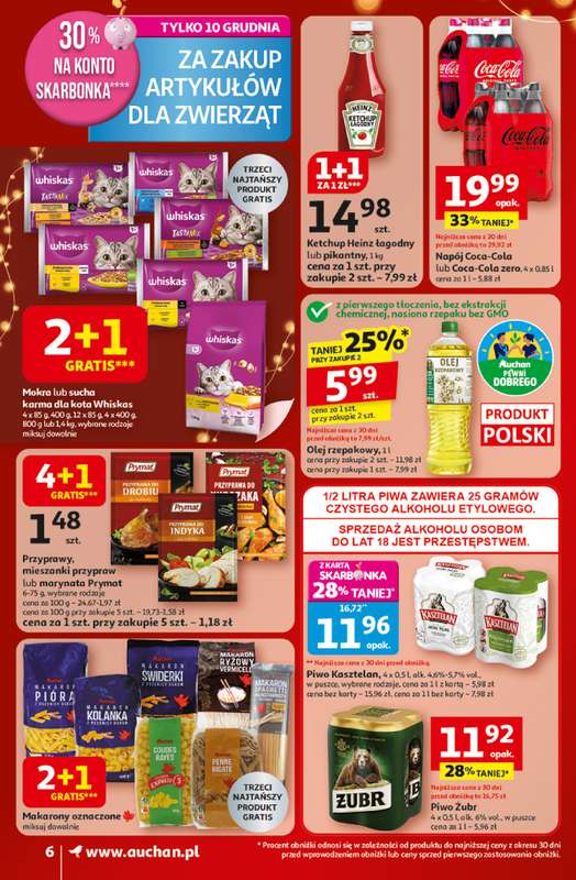 Auchan - gazetka promocyjna Święta jak babcię kocham Supermarket od czwartku 04.12 do środy 10.12 - strona 6