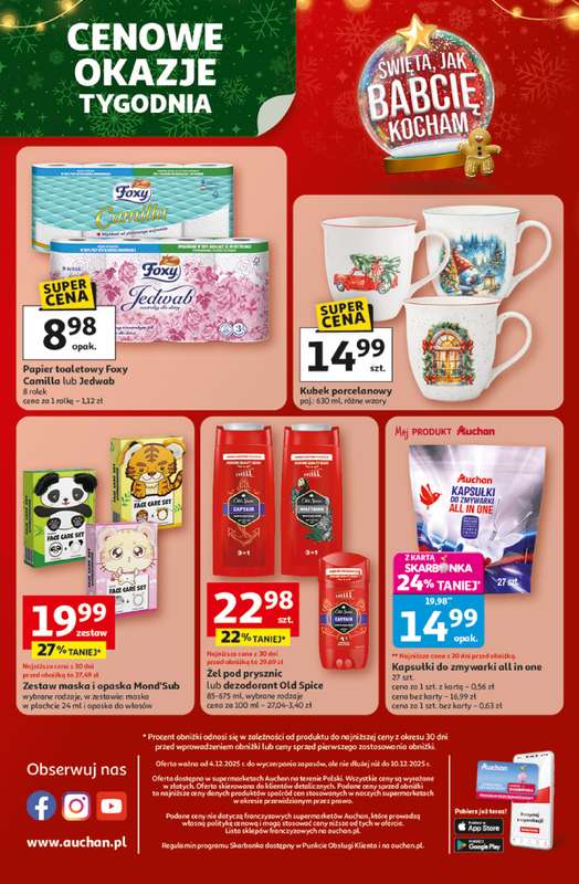 Auchan - gazetka promocyjna Święta jak babcię kocham Supermarket  do środy 10.12 - strona 8