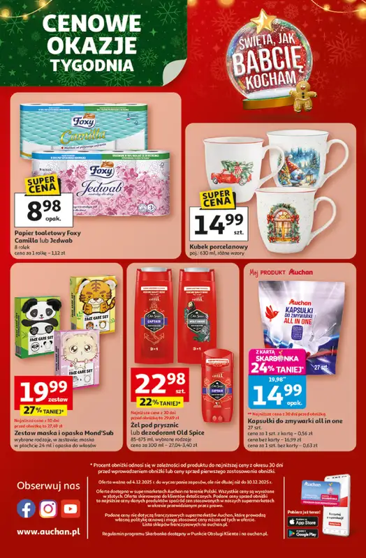 Auchan - gazetka promocyjna Święta jak babcię kocham Supermarket od czwartku 04.12 do środy 10.12 - strona 8