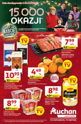 Auchan - gazetka promocyjna Święta jak babcię kocham Supermarket od czwartku 04.12 do środy 10.12