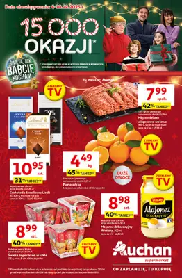 Auchan - gazetka promocyjna Święta jak babcię kocham Supermarket od czwartku 04.12 do środy 10.12