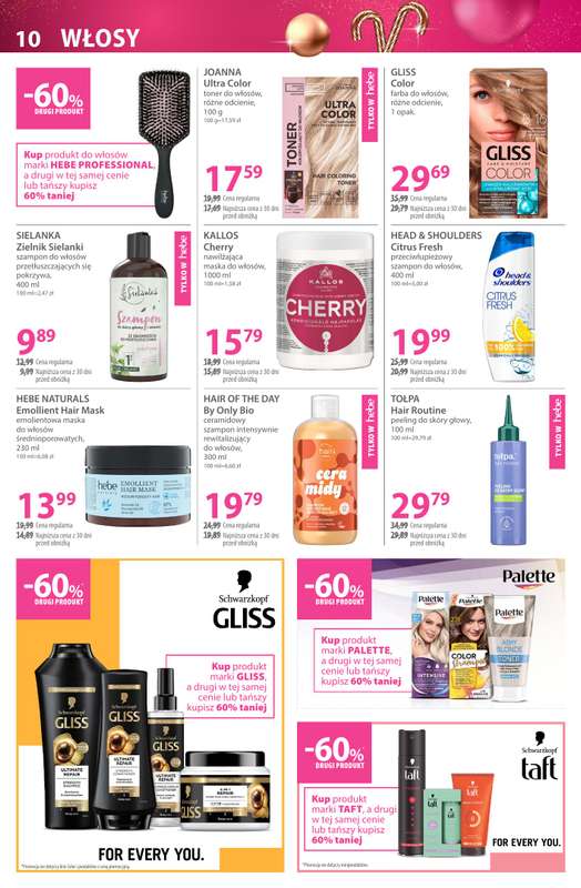 Hebe - gazetka promocyjna Gazetka od wtorku 02.12 do niedzieli 14.12 - strona 10