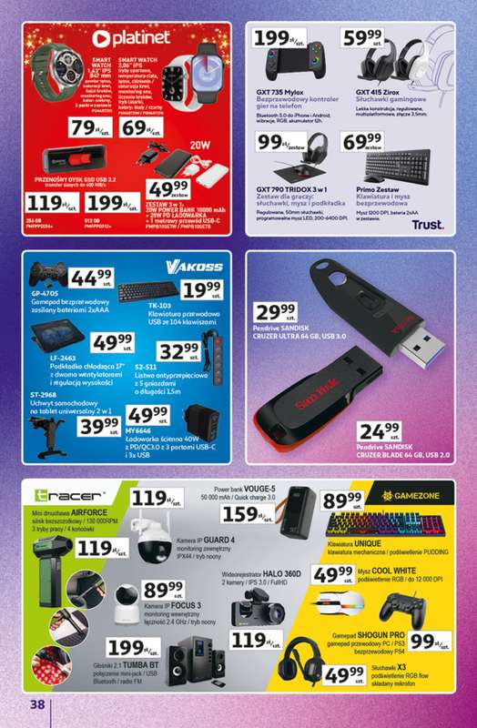 Auchan - gazetka promocyjna Znane Marki duży wybór Hipermarket od czwartku 04.12 do niedzieli 14.12 - strona 38