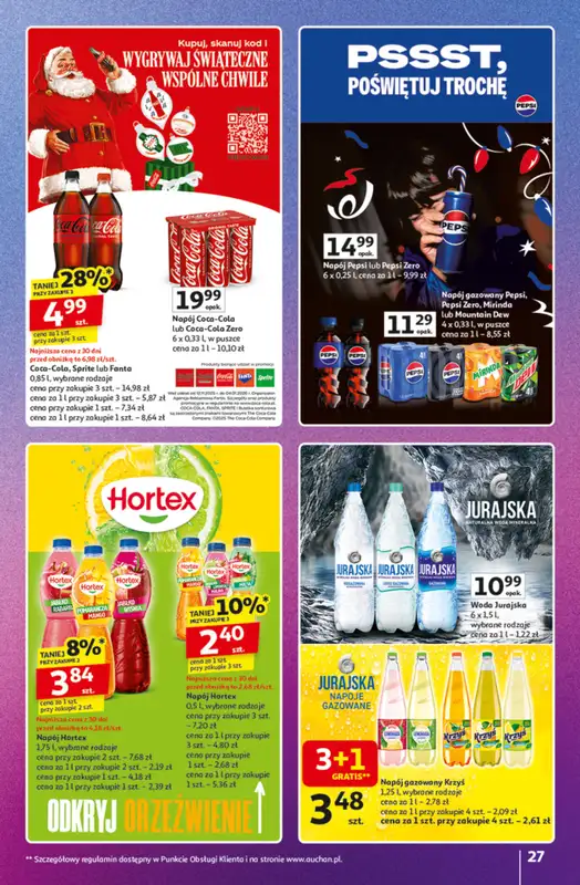 Auchan - gazetka promocyjna Znane Marki duży wybór Hipermarket od czwartku 04.12 do niedzieli 14.12 - strona 27
