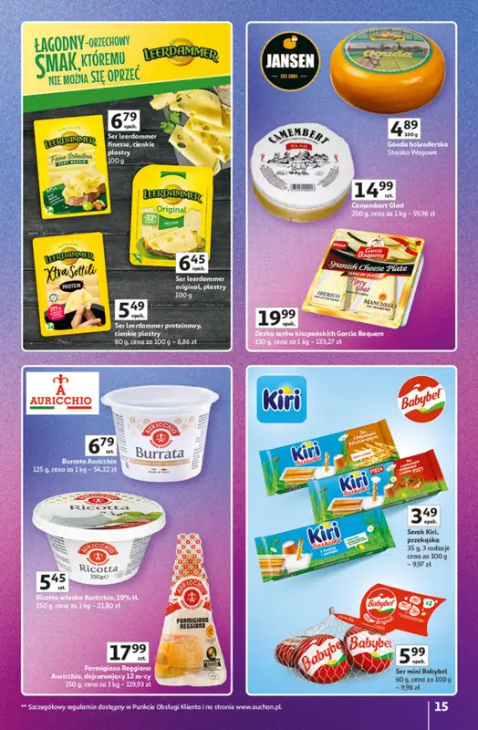 Auchan - gazetka promocyjna Znane Marki duży wybór Hipermarket od czwartku 04.12 do niedzieli 14.12 - strona 15
