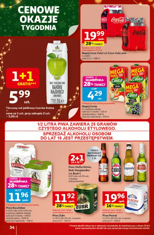 Auchan - gazetka promocyjna Święta jak babcię kocham Hipermarket Auchan od czwartku 04.12 do środy 10.12 - strona 34
