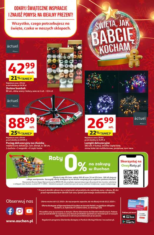 Auchan - gazetka promocyjna Święta jak babcię kocham Hipermarket Auchan  do środy 10.12 - strona 45