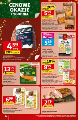 Auchan - gazetka promocyjna Święta jak babcię kocham Hipermarket Auchan od czwartku 04.12 do środy 10.12 - strona 24