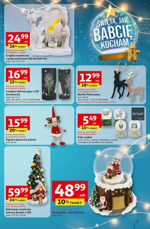 Auchan - gazetka promocyjna Święta jak babcię kocham Hipermarket Auchan od czwartku 04.12 do środy 10.12 - strona 7