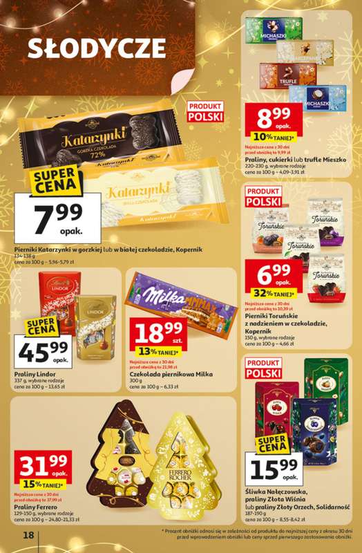 Auchan - gazetka promocyjna Święta jak babcię kocham Hipermarket Auchan od czwartku 04.12 do środy 10.12 - strona 18