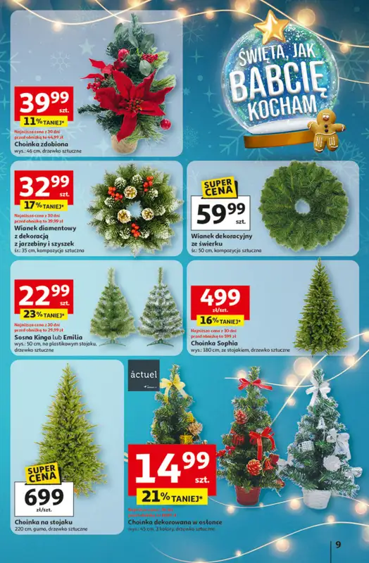 Auchan - gazetka promocyjna Święta jak babcię kocham Hipermarket Auchan od czwartku 04.12 do środy 10.12 - strona 9