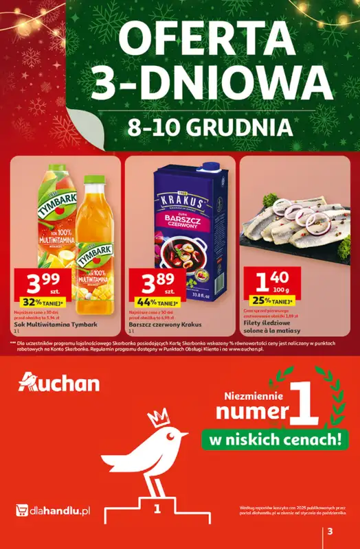 Auchan - gazetka promocyjna Święta jak babcię kocham Hipermarket Auchan   - strona 3