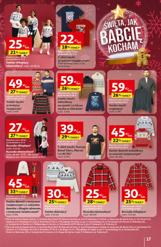 Auchan - gazetka promocyjna Święta jak babcię kocham Hipermarket Auchan od czwartku 04.12 do środy 10.12 - strona 17
