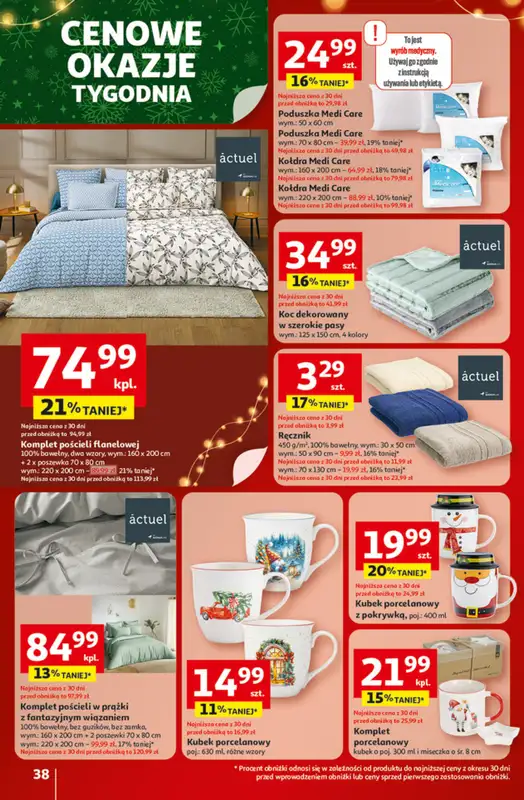 Auchan - gazetka promocyjna Święta jak babcię kocham Hipermarket Auchan od czwartku 04.12 do środy 10.12 - strona 38