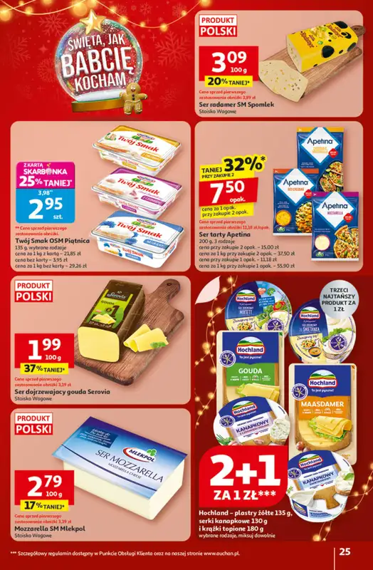 Auchan - gazetka promocyjna Święta jak babcię kocham Hipermarket Auchan od czwartku 04.12 do środy 10.12 - strona 25
