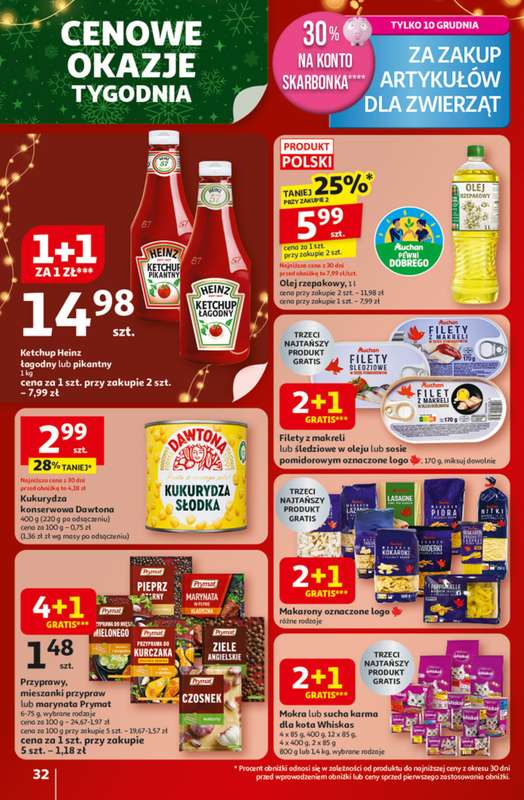 Auchan - gazetka promocyjna Święta jak babcię kocham Hipermarket Auchan od czwartku 04.12 do środy 10.12 - strona 32