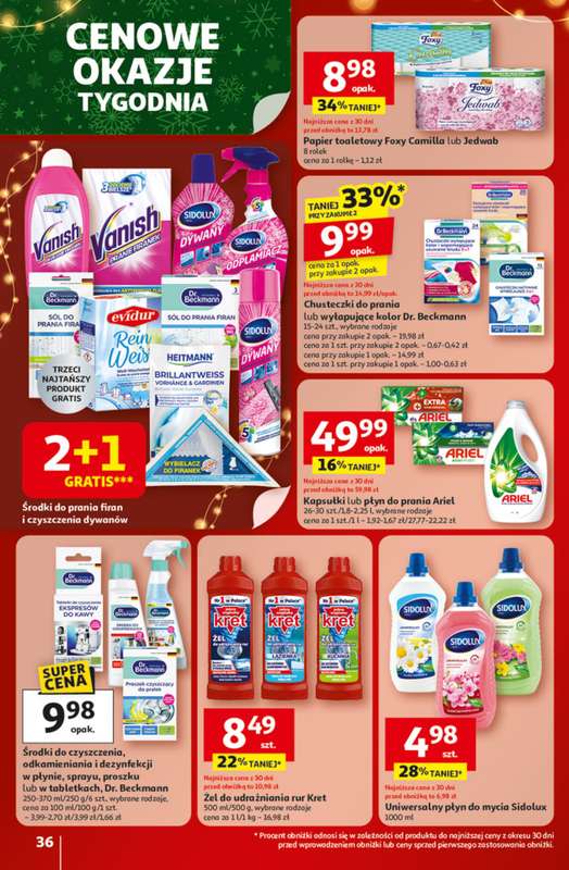 Auchan - gazetka promocyjna Święta jak babcię kocham Hipermarket Auchan od czwartku 04.12 do środy 10.12 - strona 36