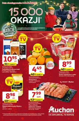 Auchan - gazetka promocyjna Święta jak babcię kocham Hipermarket Auchan od czwartku 04.12 do środy 10.12