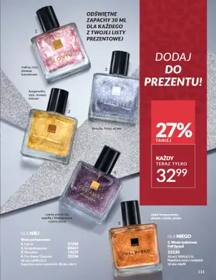 AVON - gazetka promocyjna Katalog Grudzień 2025 od wtorku 02.12 do wtorku 30.12 - strona 111