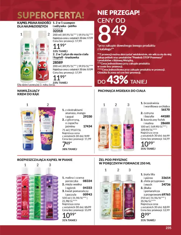 AVON - gazetka promocyjna Katalog Grudzień 2025 od wtorku 02.12 do wtorku 30.12 - strona 235