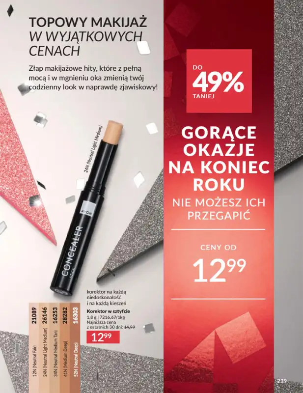 AVON - gazetka promocyjna Katalog Grudzień 2025 od wtorku 02.12 do wtorku 30.12 - strona 239