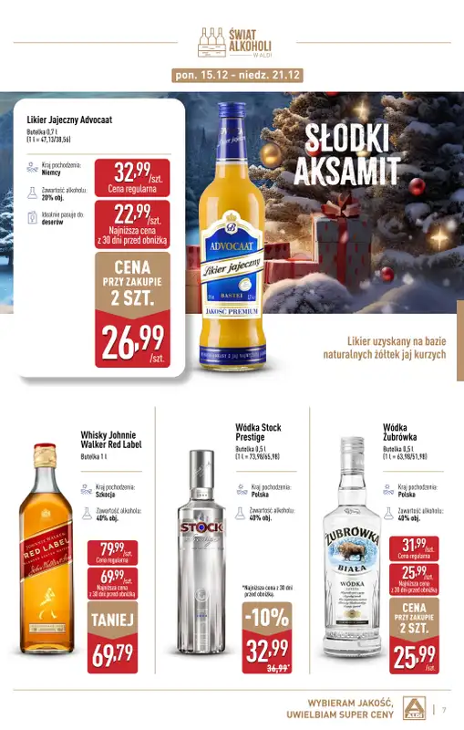 Aldi - gazetka promocyjna Świat alkoholi w Aldi od poniedziałku 01.12 do soboty 03.01 - strona 7