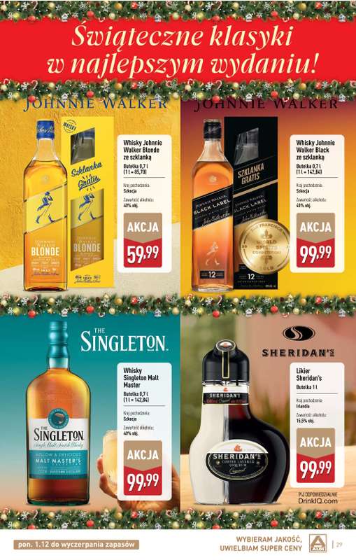 Aldi - gazetka promocyjna Świat alkoholi w Aldi od poniedziałku 01.12 do soboty 03.01 - strona 29