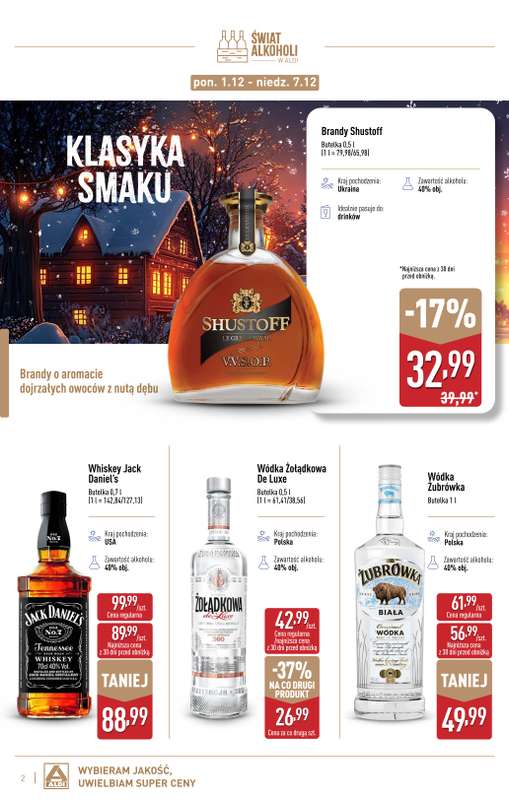 Aldi - gazetka promocyjna Świat alkoholi w Aldi od poniedziałku 01.12 do soboty 03.01 - strona 2
