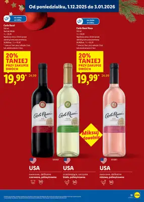 Lidl - gazetka promocyjna Katalog alkoholi mocnych i win  do soboty 03.01 - strona 11
