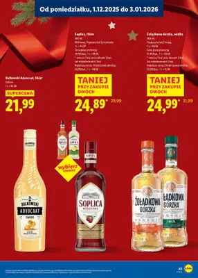 Lidl - gazetka promocyjna Katalog alkoholi mocnych i win  do soboty 03.01 - strona 43