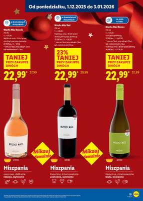 Lidl - gazetka promocyjna Katalog alkoholi mocnych i win od środy 03.12 do soboty 03.01 - strona 15