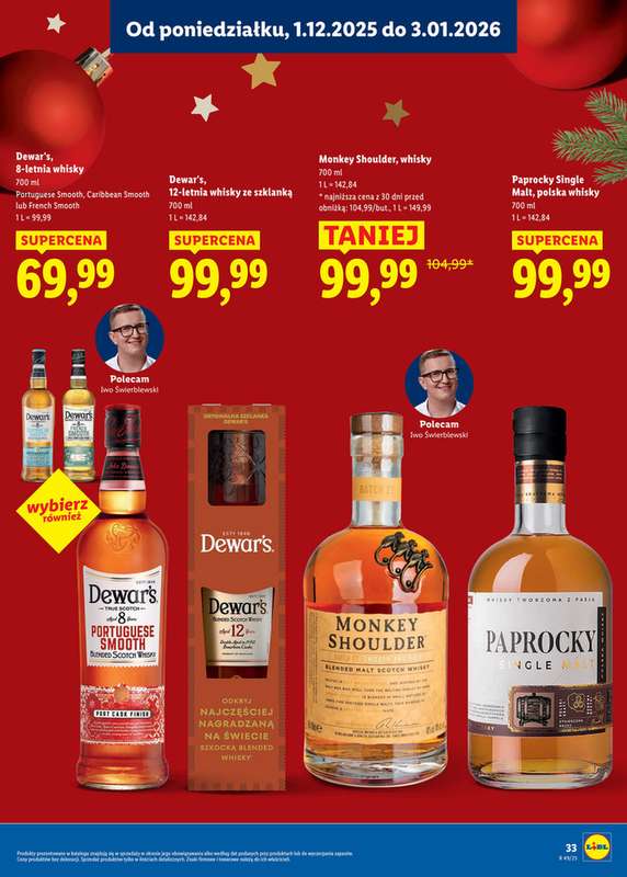 Lidl - gazetka promocyjna Katalog alkoholi mocnych i win  do soboty 03.01 - strona 33