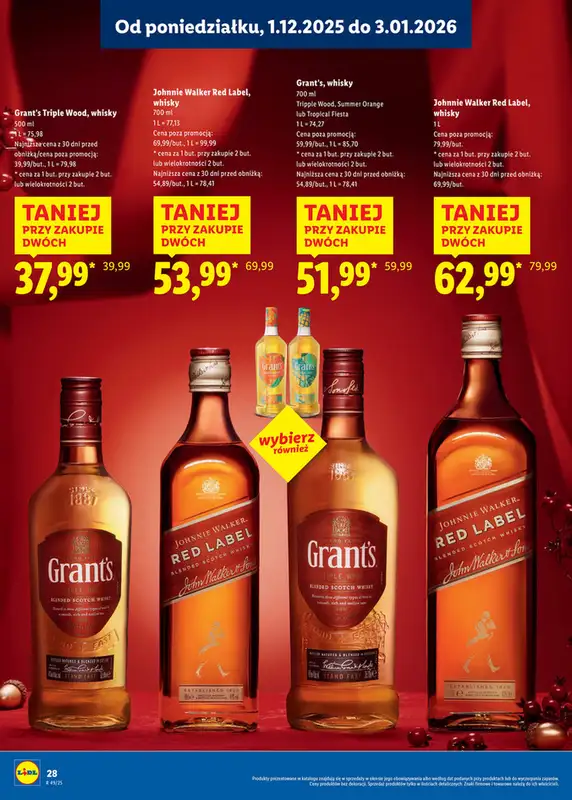 Lidl - gazetka promocyjna Katalog alkoholi mocnych i win  do soboty 03.01 - strona 28
