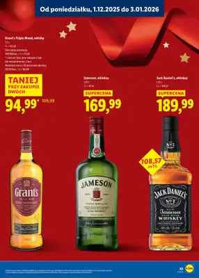 Lidl - gazetka promocyjna Katalog alkoholi mocnych i win  do soboty 03.01 - strona 45