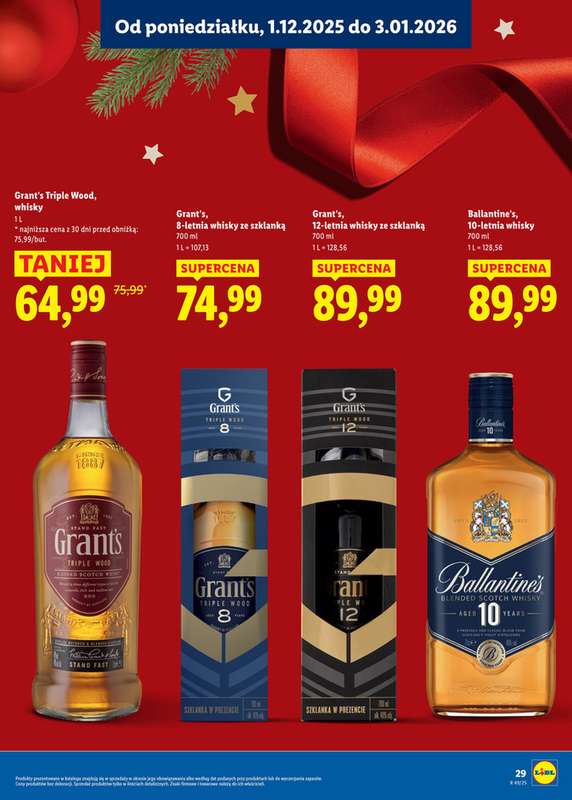 Lidl - gazetka promocyjna Katalog alkoholi mocnych i win  do soboty 03.01 - strona 29