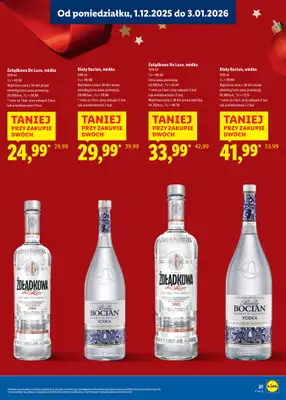 Lidl - gazetka promocyjna Katalog alkoholi mocnych i win  do soboty 03.01 - strona 21