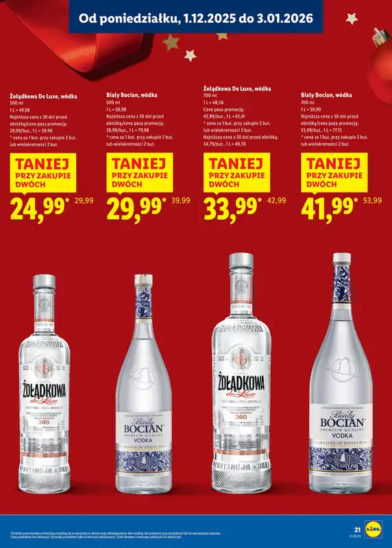 Lidl - gazetka promocyjna Katalog alkoholi mocnych i win  do soboty 03.01 - strona 21